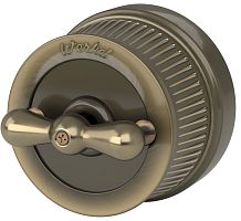 Выключатель-ретро металл Werkel Retro 2-кл. бронза картинка